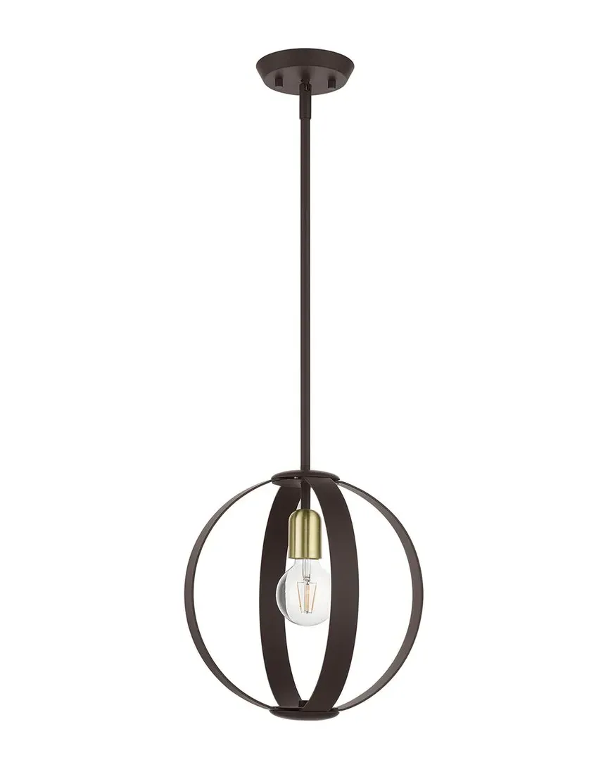 Modesto Globe Pendant Light - Bronze, Steel image