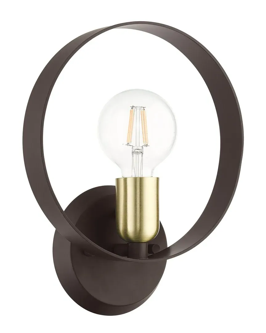 Modesto Single Light Wall Sconce - Bronze, Steel image
