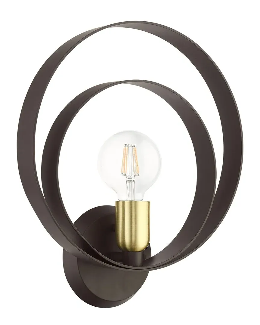 Modesto Single Light Wall Sconce - Bronze, Steel