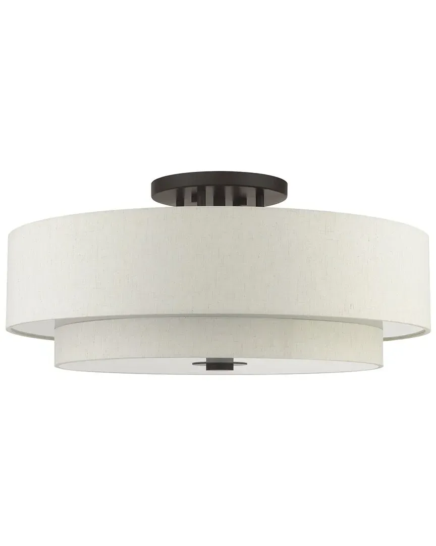 Monroe 6 Light Semi-Flush - English Bronze