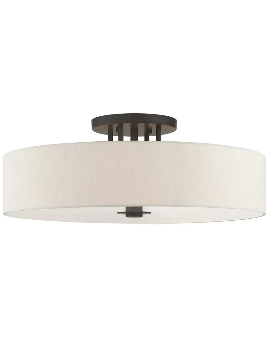 Monroe 6 Light Semi-Flush - English Bronze