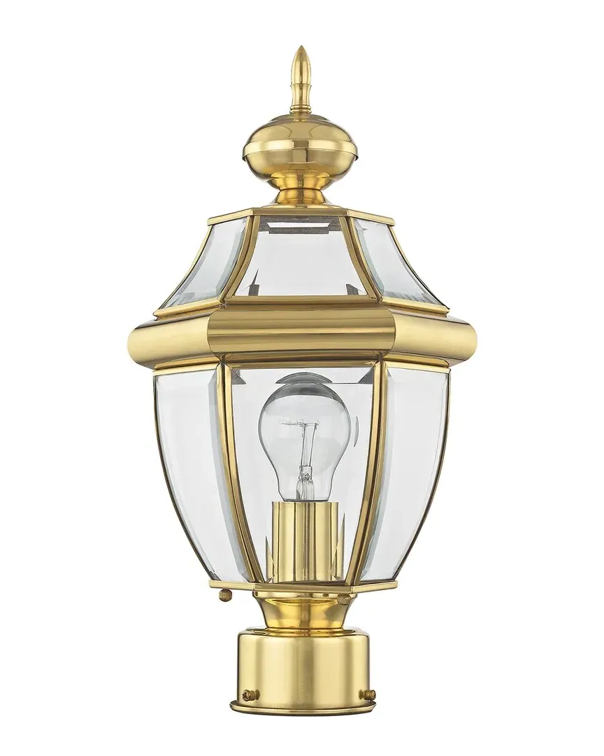 Monterey 1-Light Outdoor Post Top Lantern - Gold, Brass