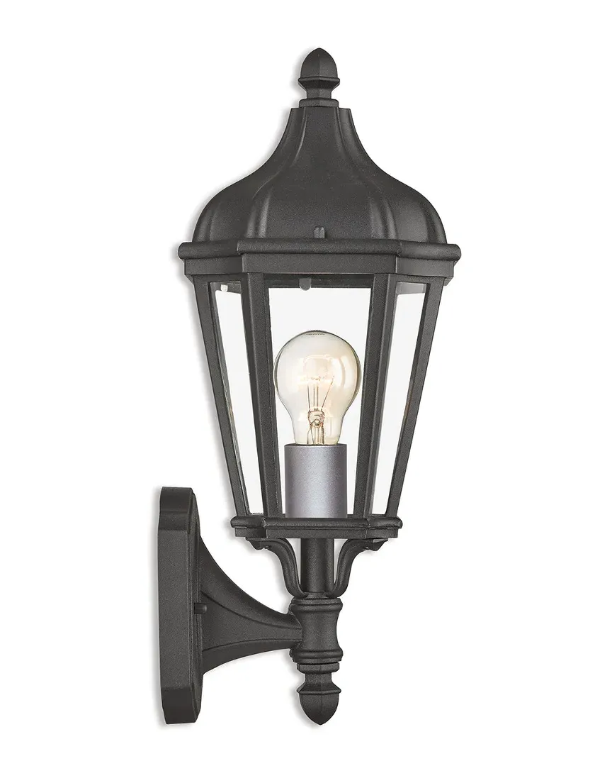 Morgan 1 Light Outdoor Wall Lantern - Textured Black