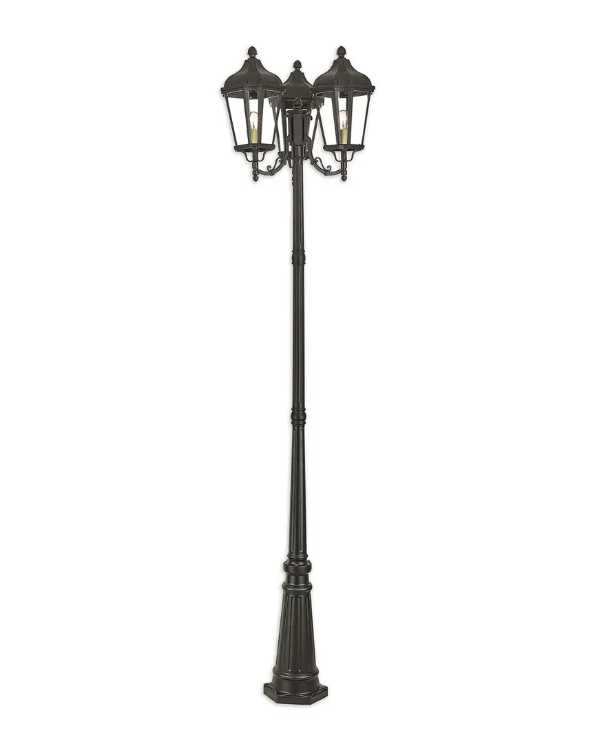 Morgan 3-Light Outdoor Post Light - Bronze