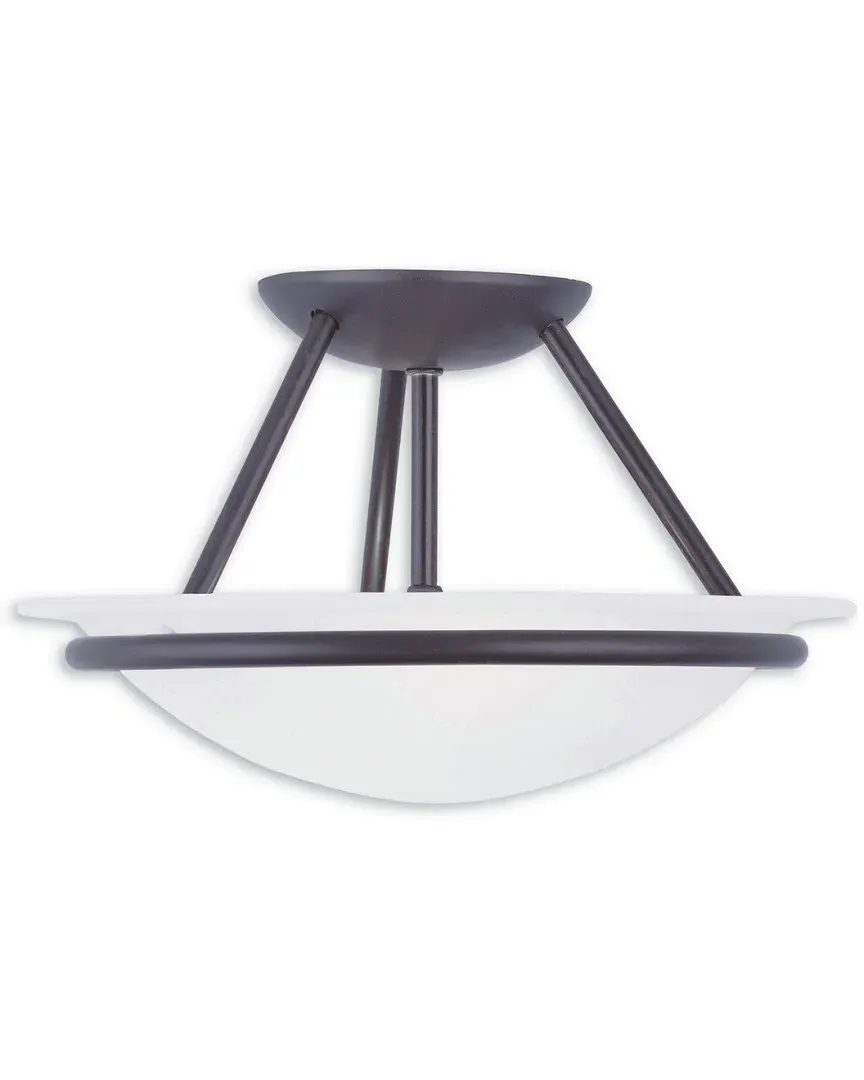 Newburgh 2-Light Ceiling Mount - Bronze, Steel image