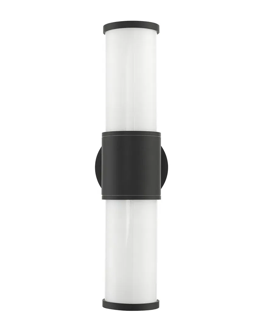 Norfolk 2-Light Outdoor Wall Lantern - Textured Black image