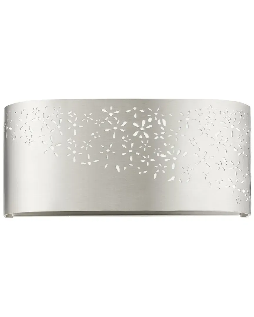 Noria 2 Light Vanity Sconce - Brushed Nickel, Steel image