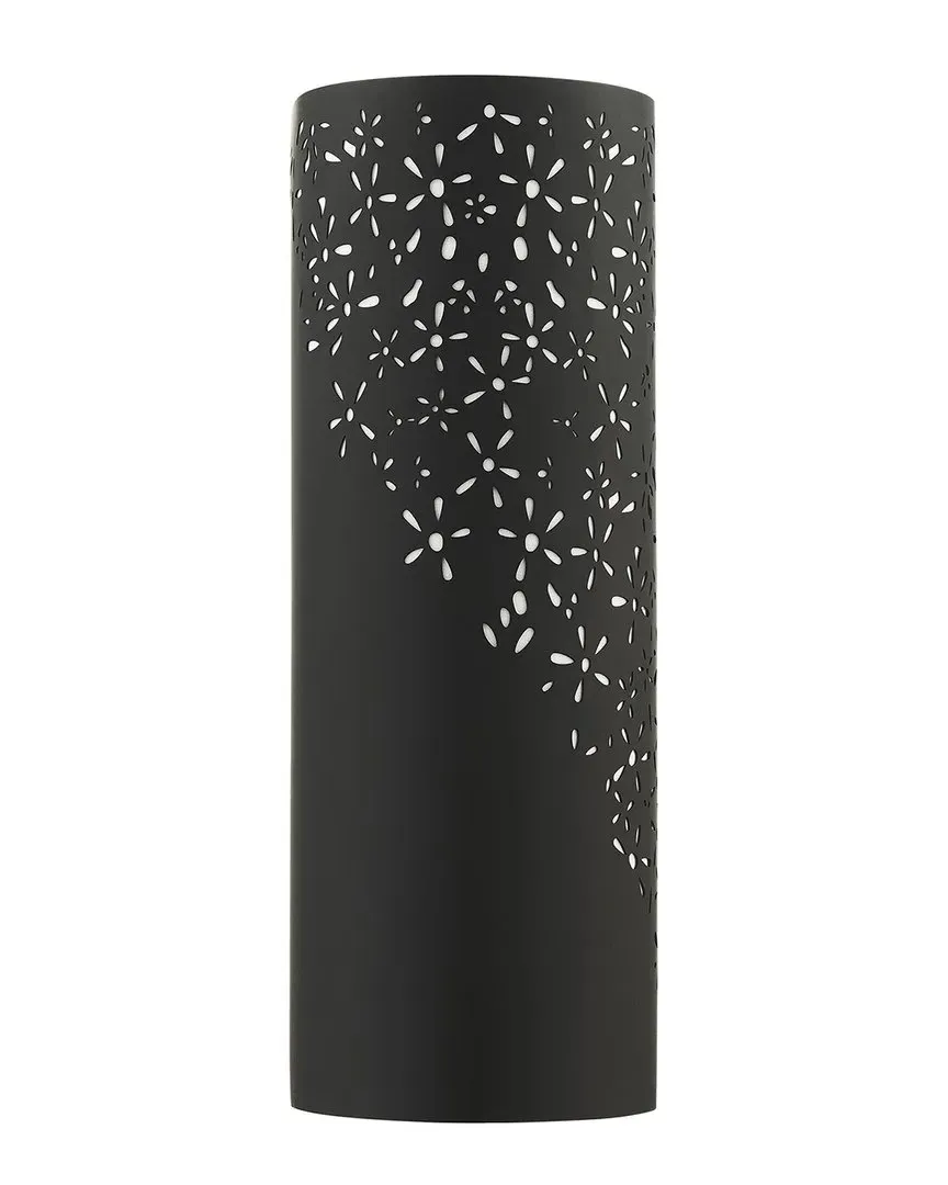 Noria 2 Light Wall Sconce - Black, Steel image