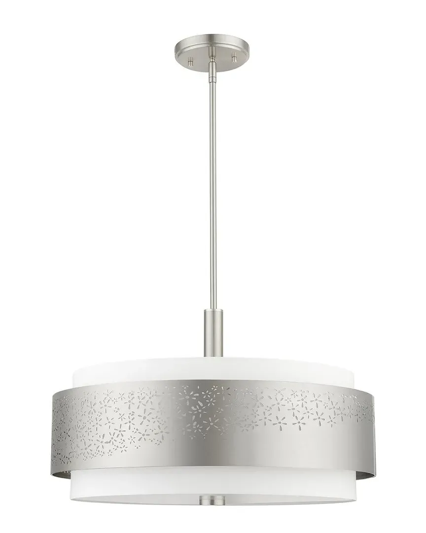 Noria 5 Light Chandelier - Brushed Nickel, Steel