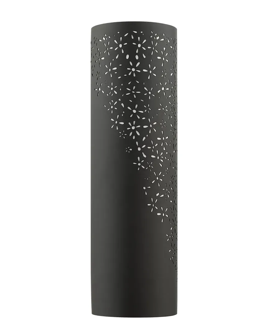 Noria Large 2 Light Wall Sconce - Black, Steel