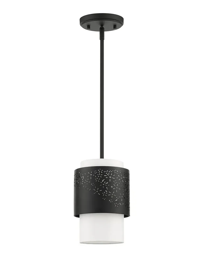 Noria Single Light Pendant - Black, Steel