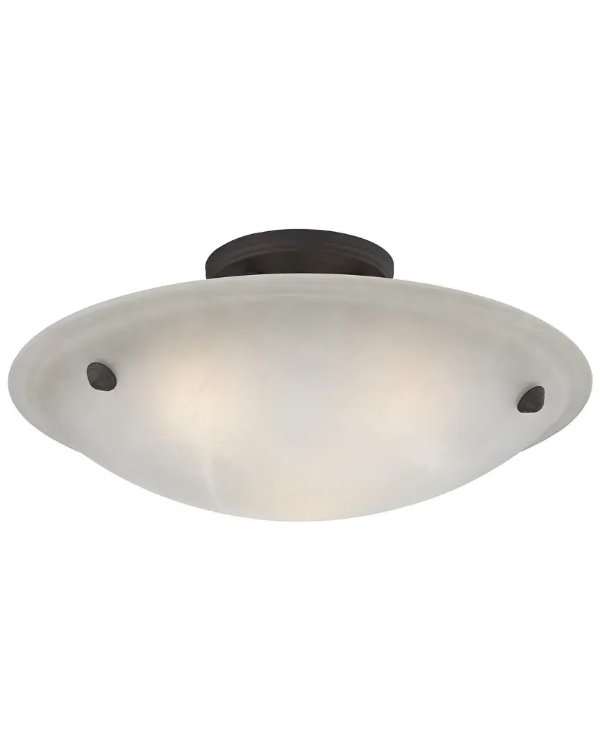Oasis 3-Light Ceiling Mount - Bronze, Steel