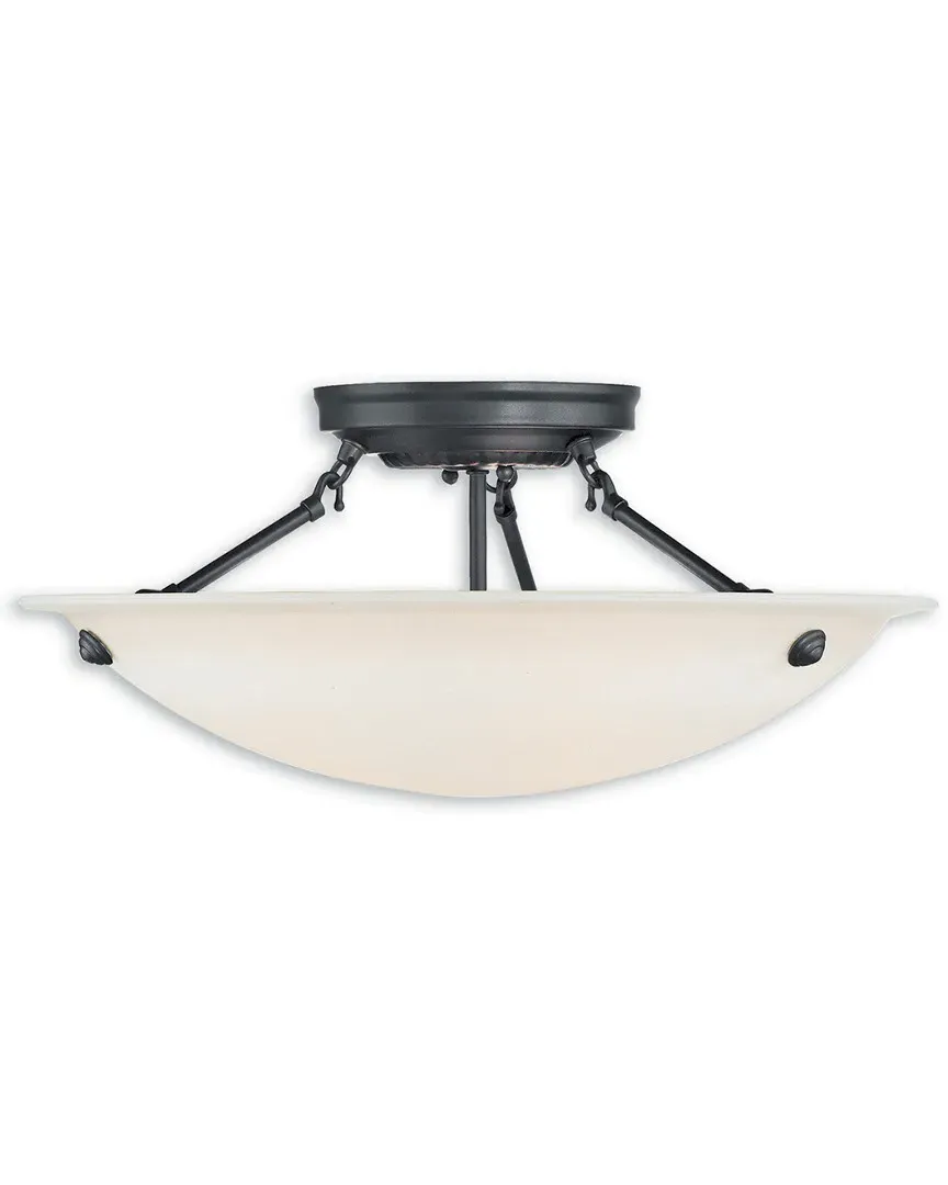 Oasis 3-Light Ceiling Mount - Bronze, Steel