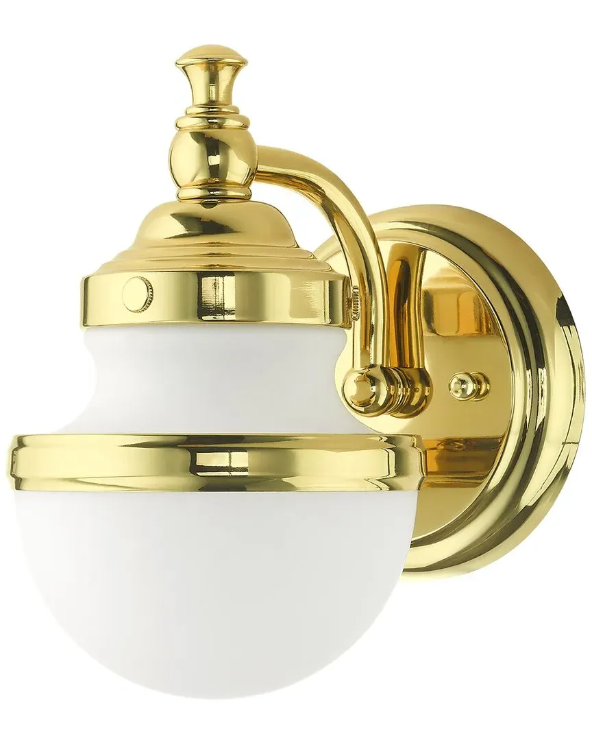 Oldwick 1-Light Wall Sconce - Polished Brass, Steel image