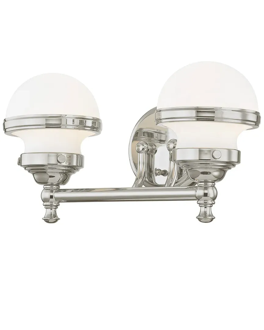 Oldwick 2-Light Bath Light - Polished Chrome, Steel
