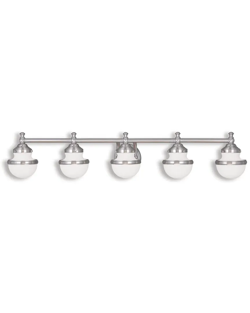 Oldwick 5-Light Bath Light - Brushed Nickel, Steel