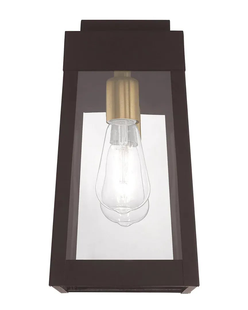 Oslo 1 Light Outdoor Wall Lantern - Bronze, Brass
