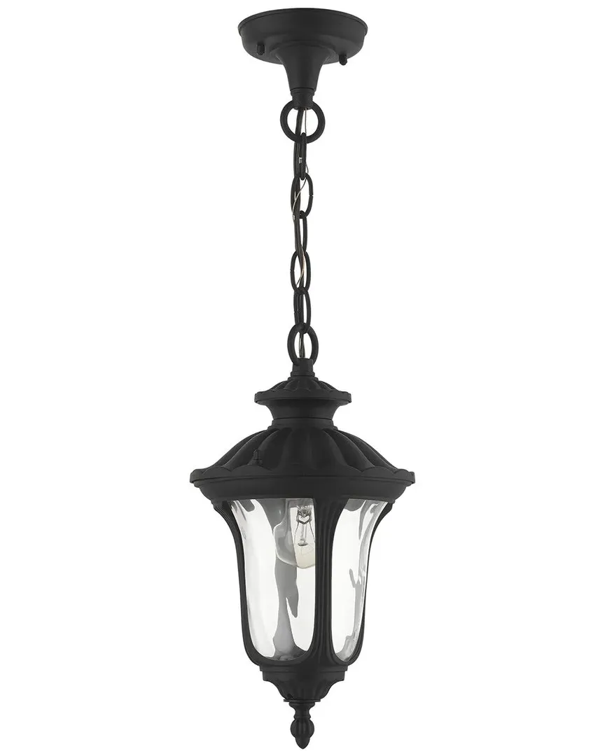 Oxford Small Outdoor Pendant Lantern - Black, Cast Aluminum image