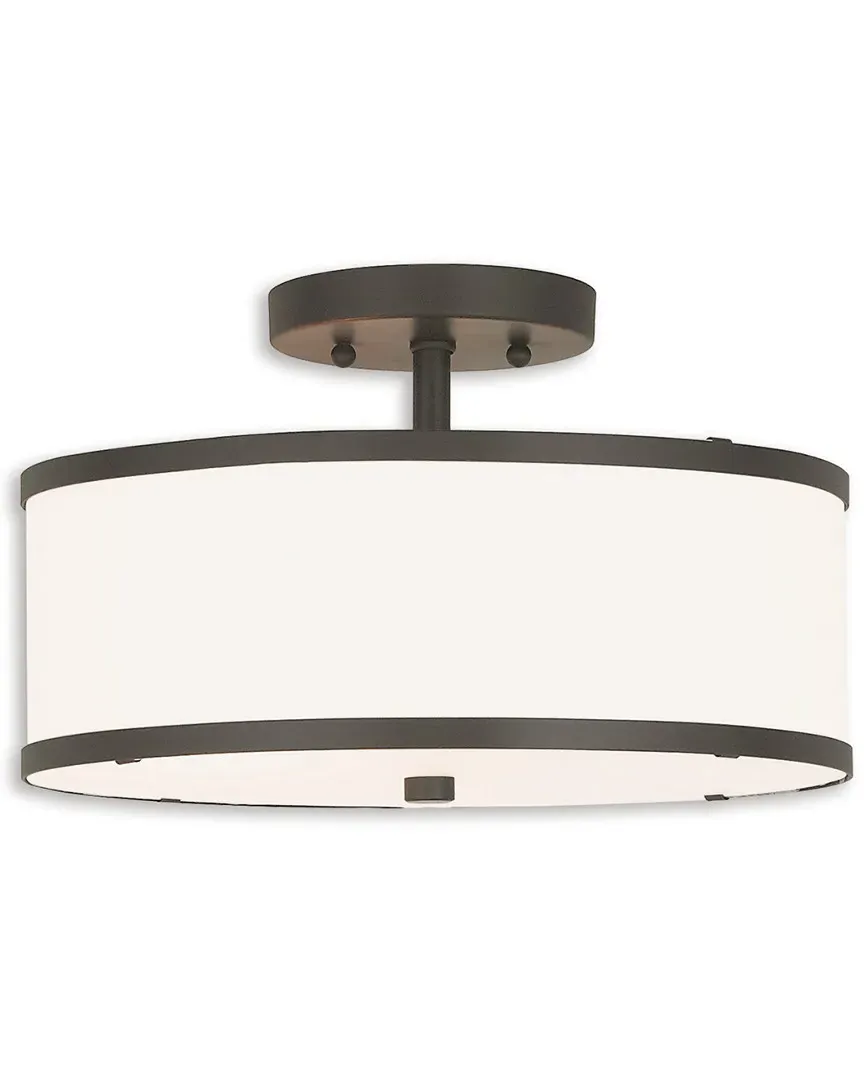 Park Ridge 2-Light Ceiling Mount - Bronze, Steel