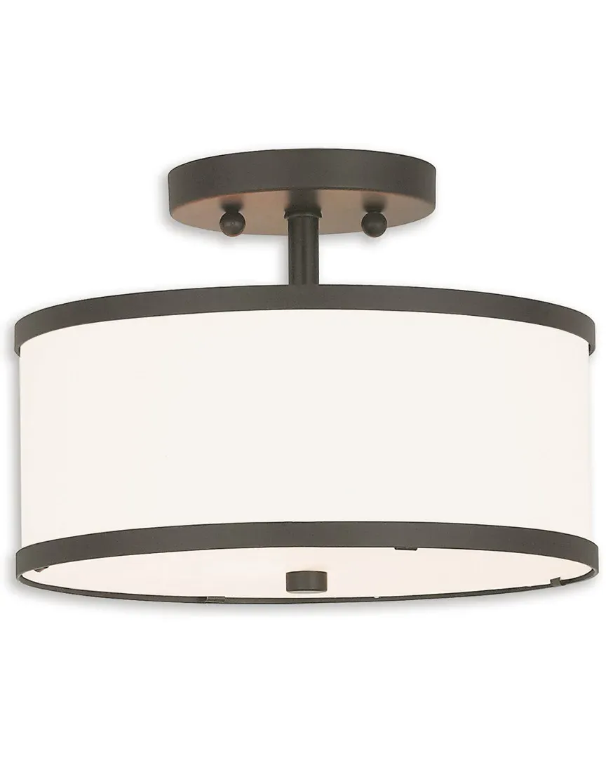 Park Ridge 2-Light Ceiling Mount - Bronze, Steel image