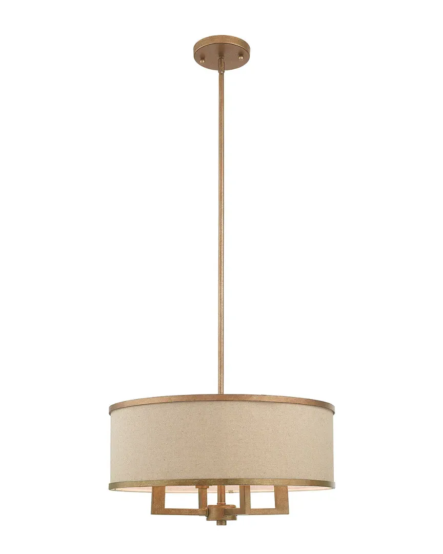 Park Ridge 4-Light Chandelier - Antique Gold Leaf, Steel