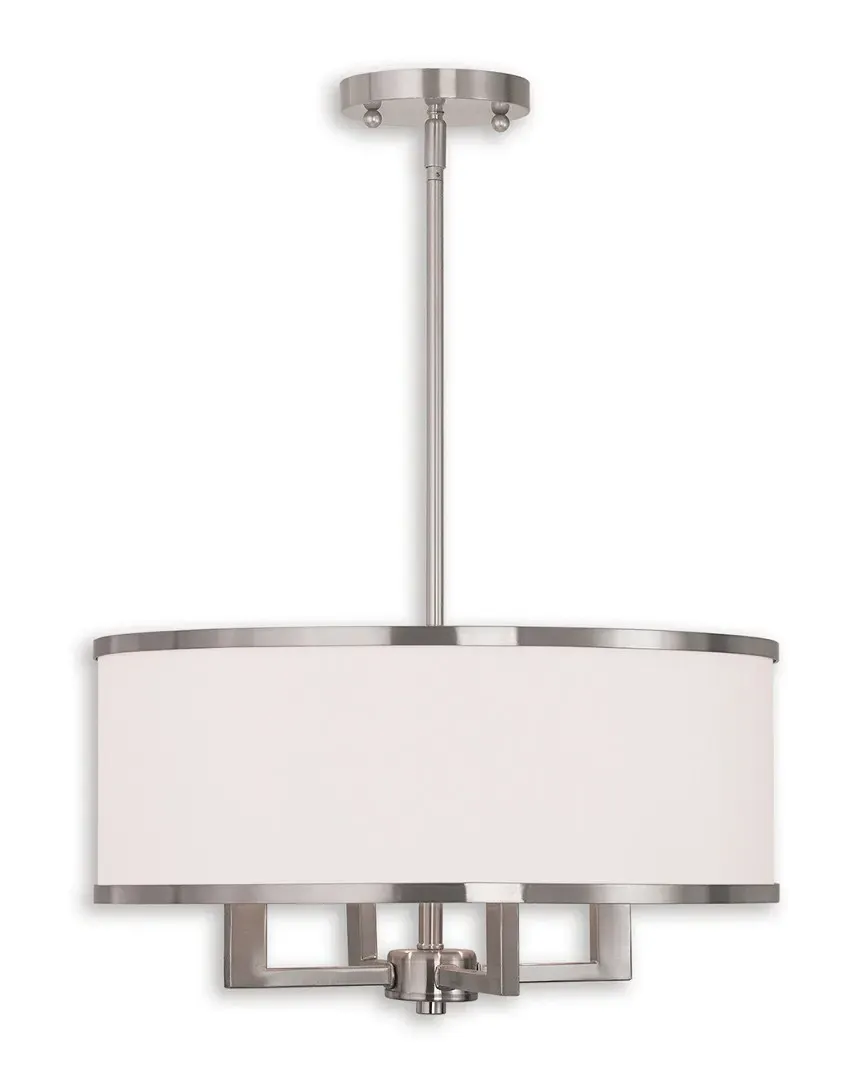 Park Ridge 4-Light Chandelier - Brushed Nickel, Steel