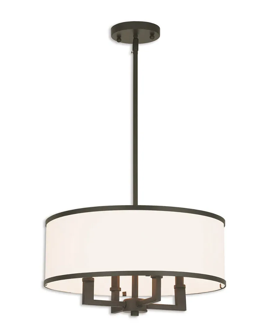 Park Ridge 4-Light Pendant Chandelier - Bronze, Steel