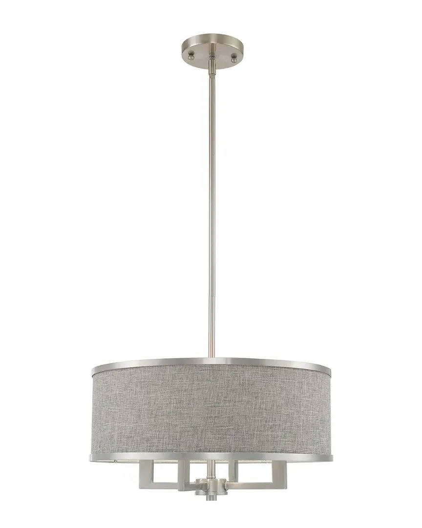 Park Ridge 4-Light Pendant Chandelier - Brushed Nickel, Steel