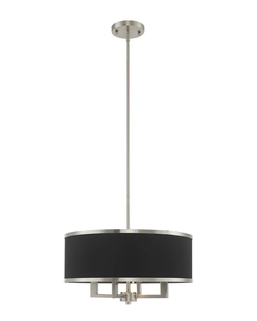 Park Ridge 4-Light Pendant Chandelier - Brushed Nickel, Steel
