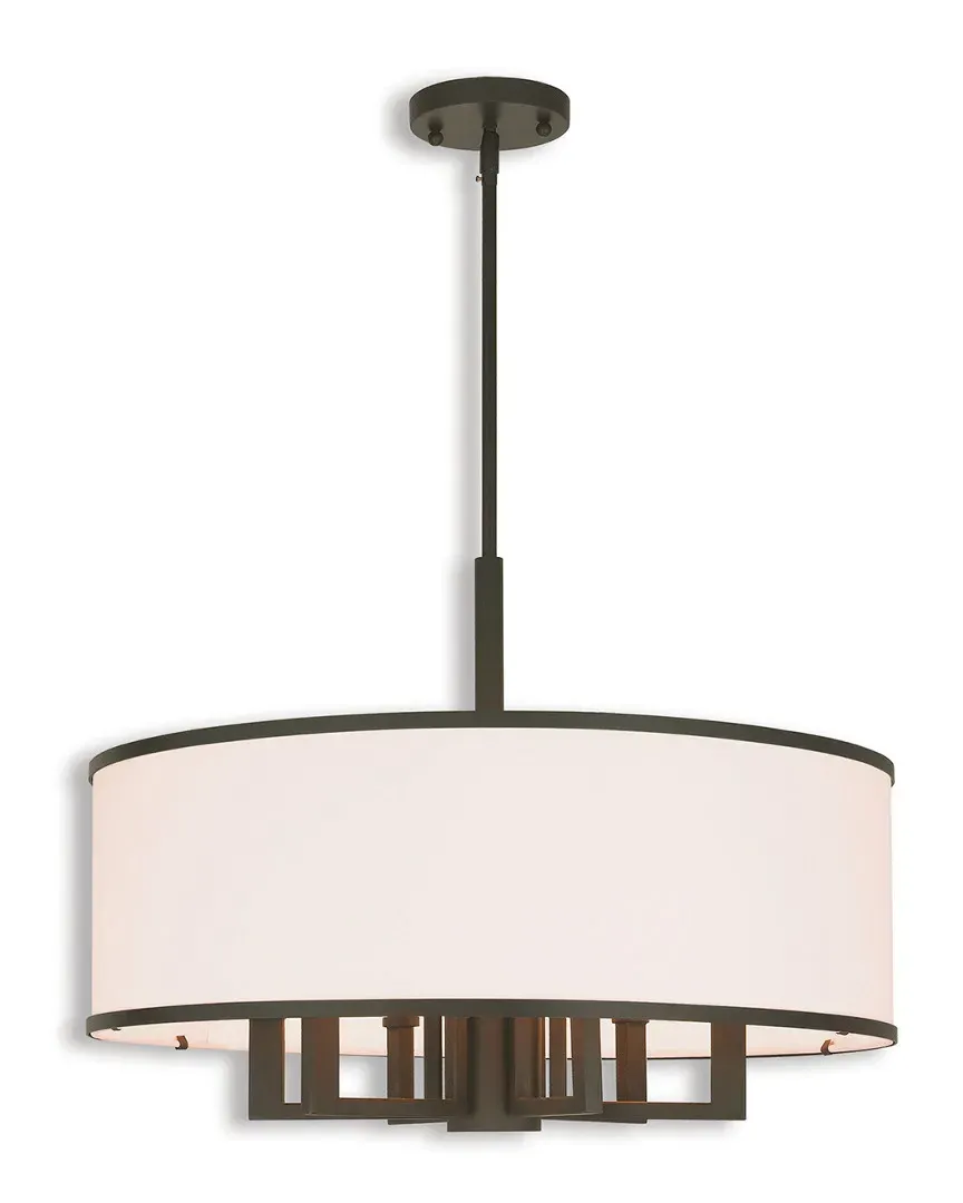 Park Ridge 7-Light Pendant Chandelier - Bronze, Steel