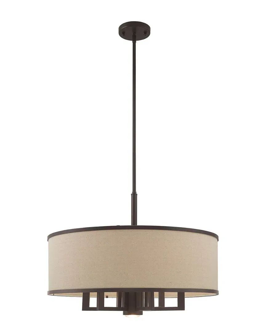 Park Ridge 7-Light Pendant Chandelier - Bronze, Steel image
