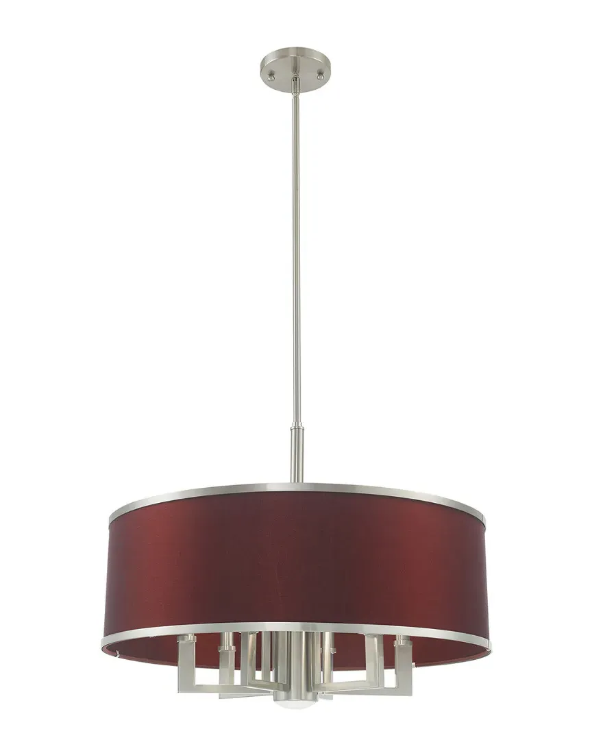 Park Ridge 7-Light Pendant Chandelier - Brushed Nickel, Steel