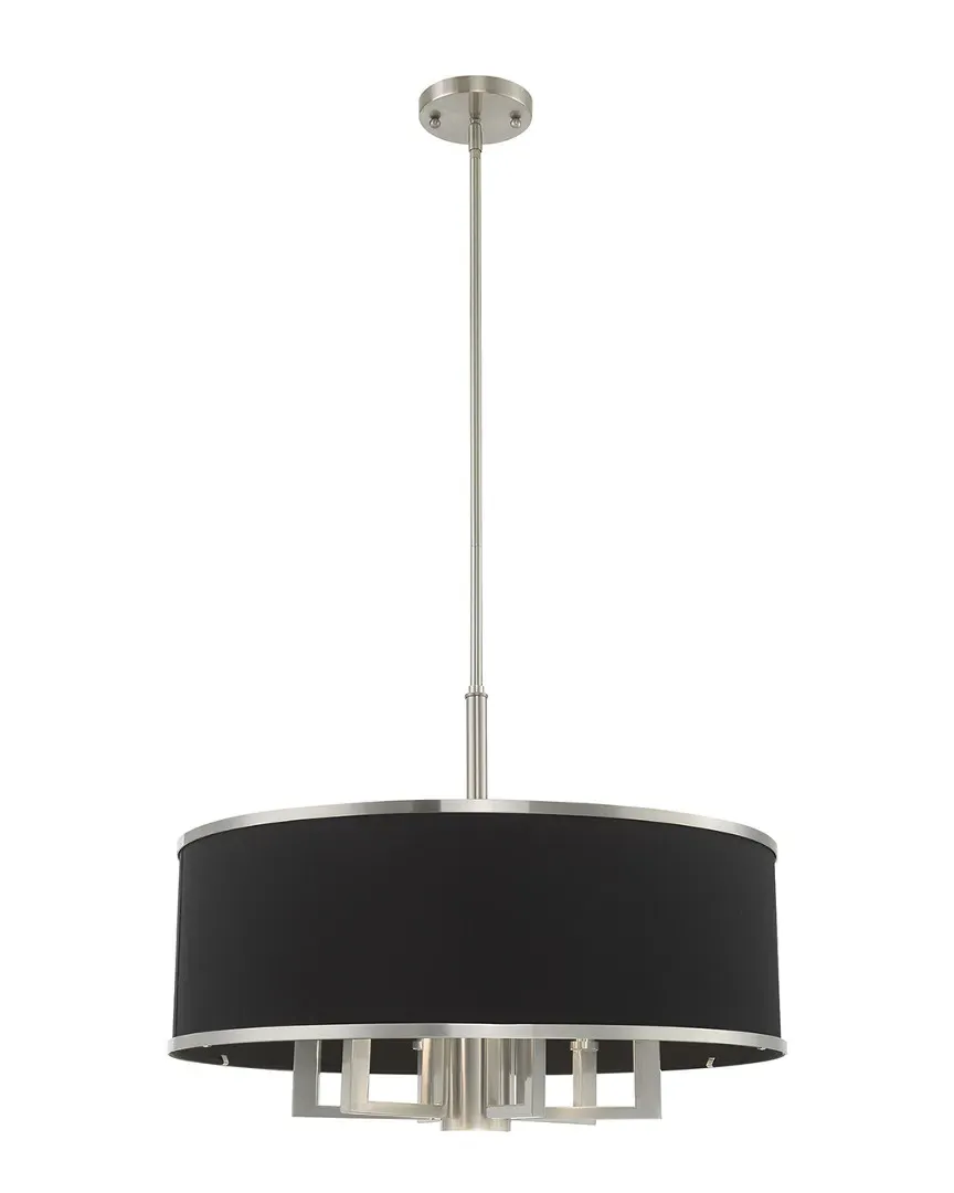 Park Ridge 7-Light Pendant Chandelier - Brushed Nickel, Steel