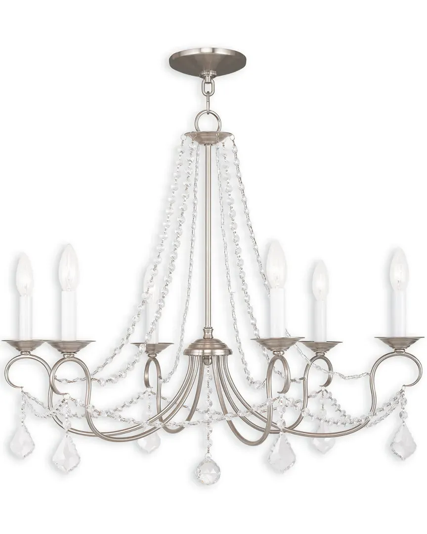Pennington 6-Light Chandelier - Brushed Nickel, Steel