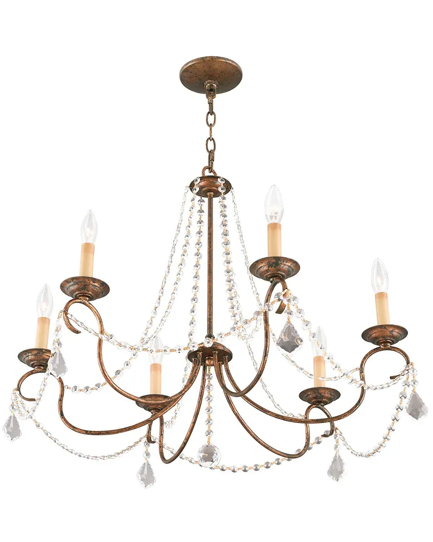 Pennington 6-Light Chandelier - Venetian Golden Bronze, Steel