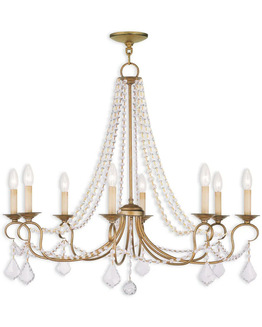 Pennington 8-Light Chandelier - Antique Gold Leaf, Steel