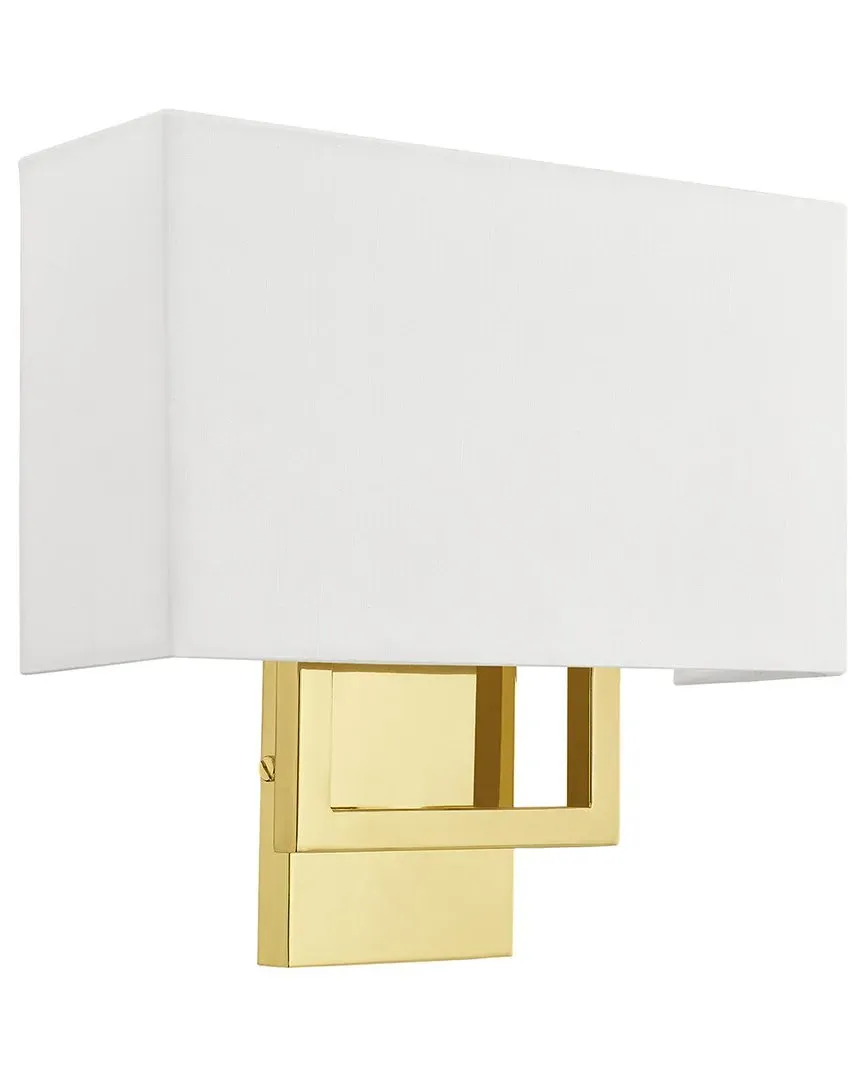 Pierson 2 Light ADA Wall Sconce - Polished Brass, Steel image