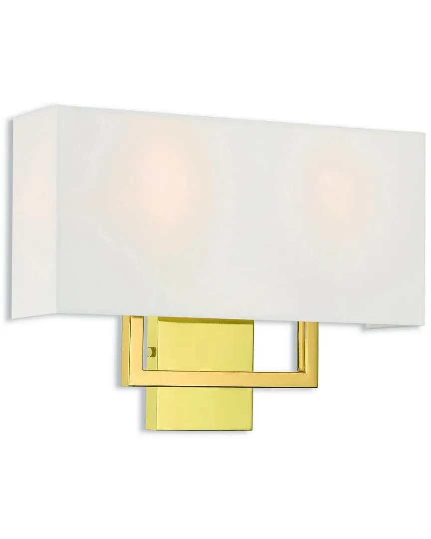 Pierson 2 Light ADA Wall Sconce - Polished Brass, Steel