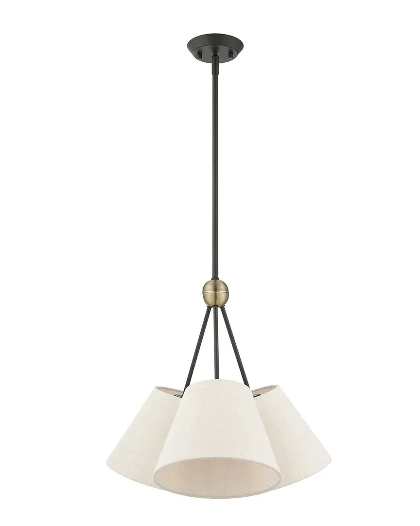 Prato 3-Light Chandelier - Bronze, Steel