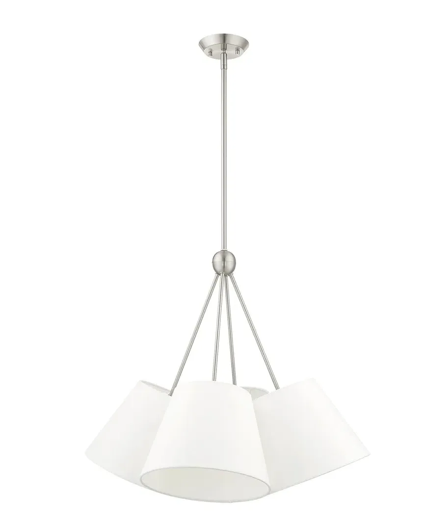 Prato 4-Light Chandelier - Brushed Nickel, Steel