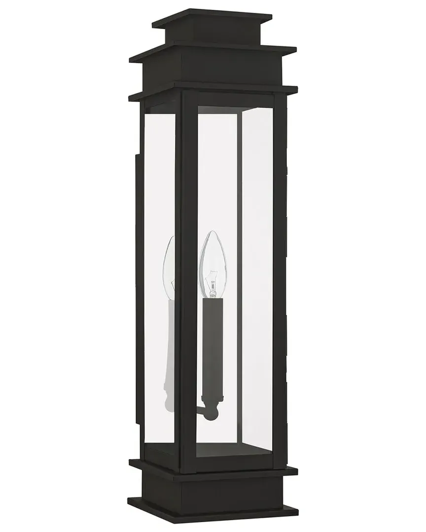 Princeton 1-Light Outdoor Wall Lantern - Bronze, Brass image