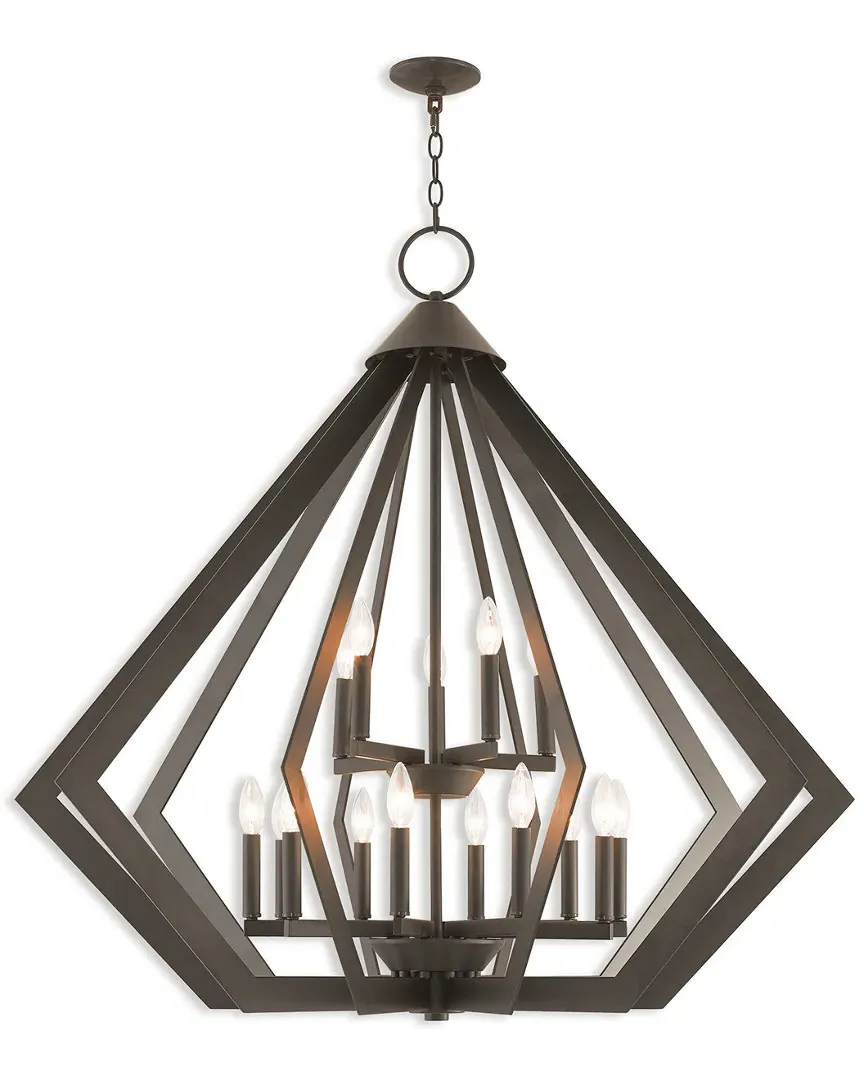 Prism 15-Light Foyer Chandelier - Bronze, Steel