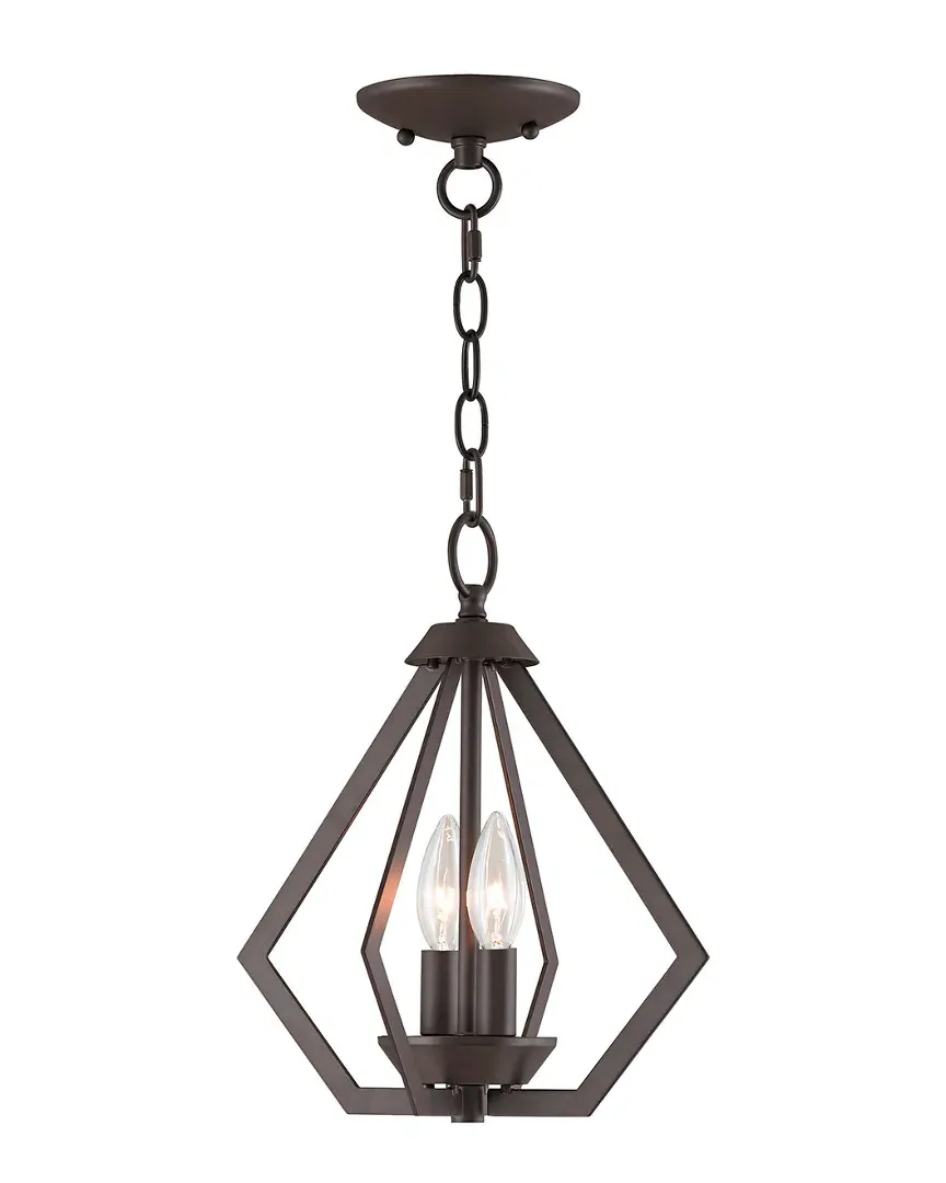 Prism 2-Light Mini Chandelier - Bronze, Steel image