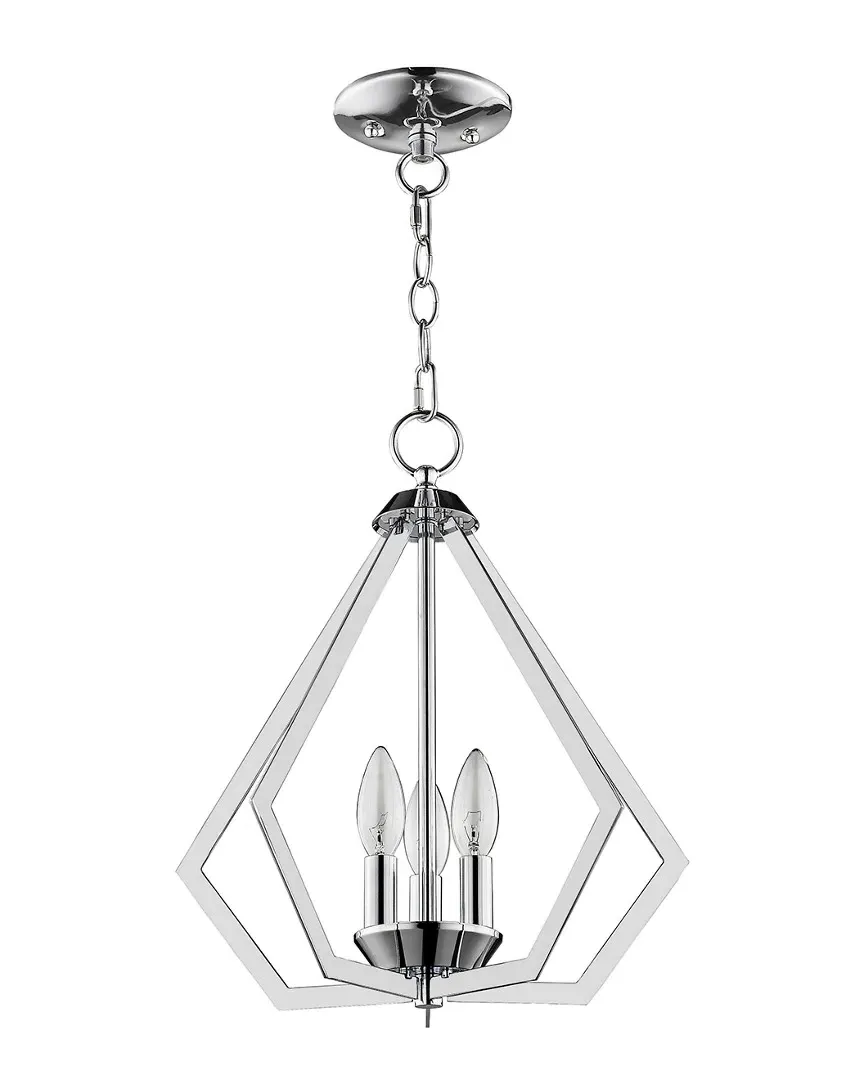 Prism 3-Light Mini Chandelier - Polished Chrome