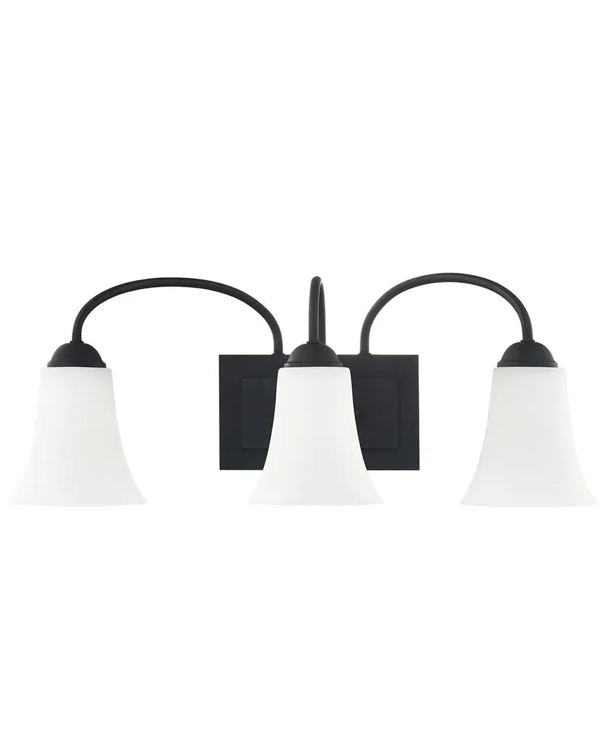 Ridgedale 3-Light Bath Light - Black, Steel image