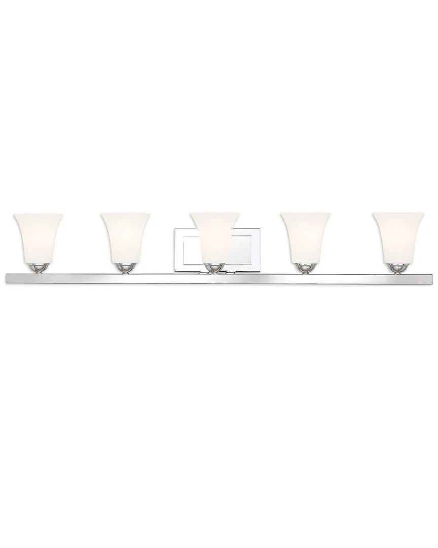 Ridgedale 5-Light Bath Vanity - Polished Chrome, Steel