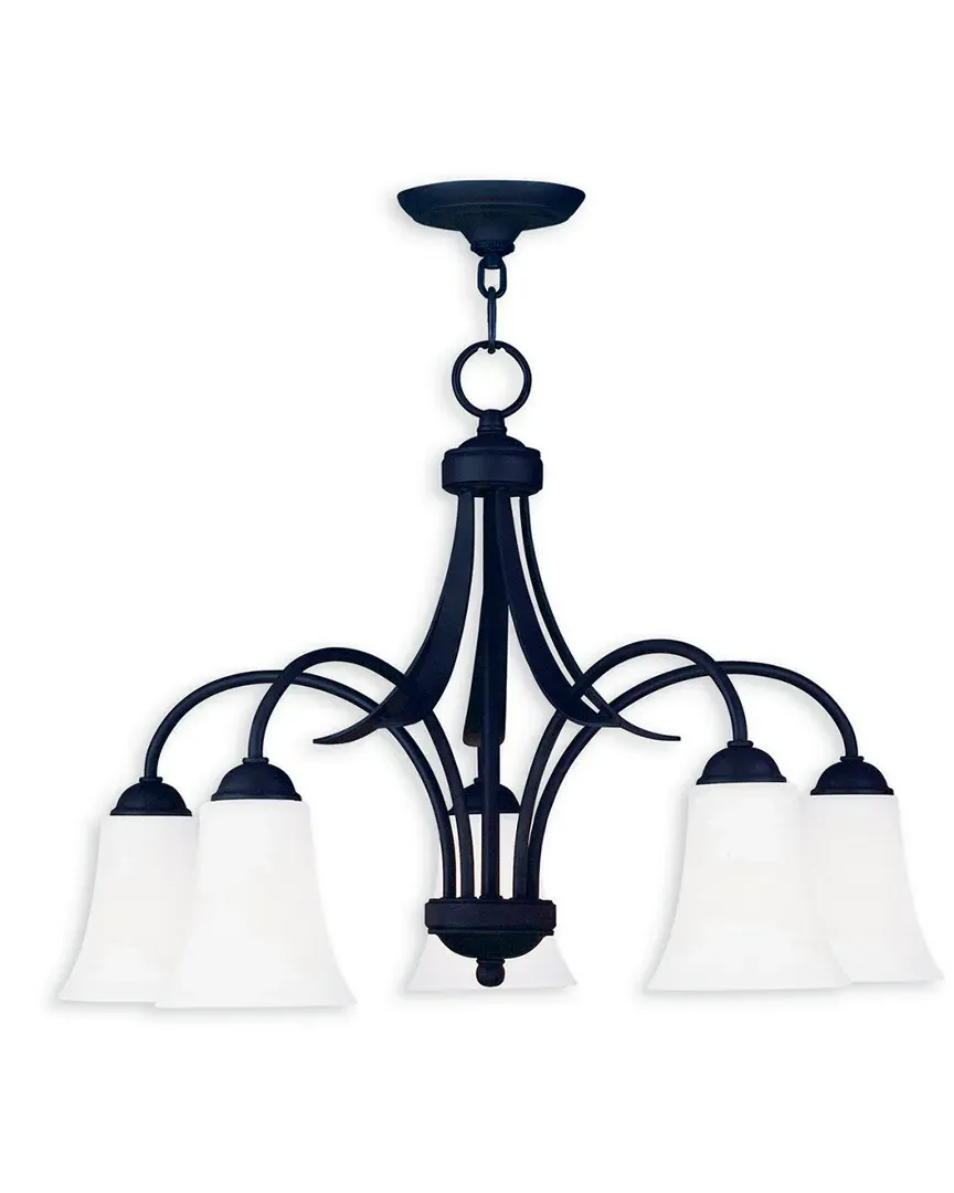 Ridgedale 5-Light Chandelier - Black, Steel