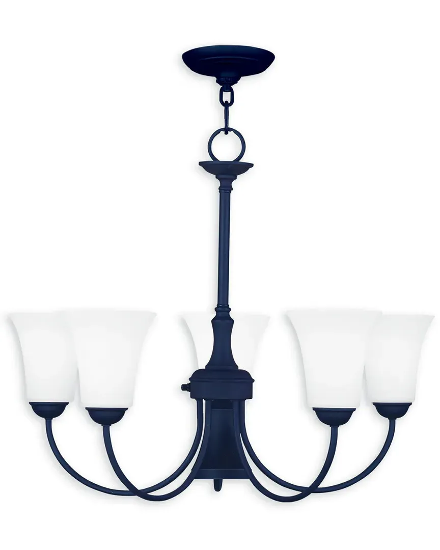 Ridgedale 6-Light Chandelier - Black, Steel