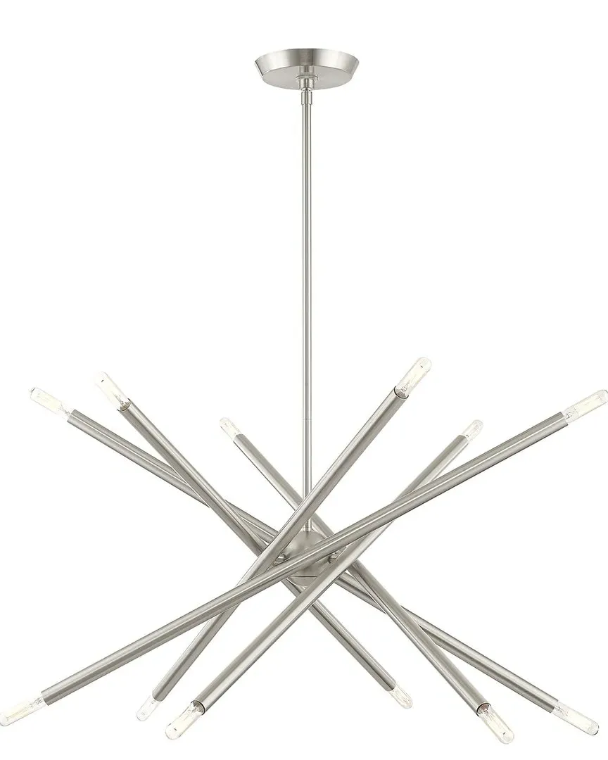 Soho 12-Light Pendant Lantern - Brushed Nickel, Steel image