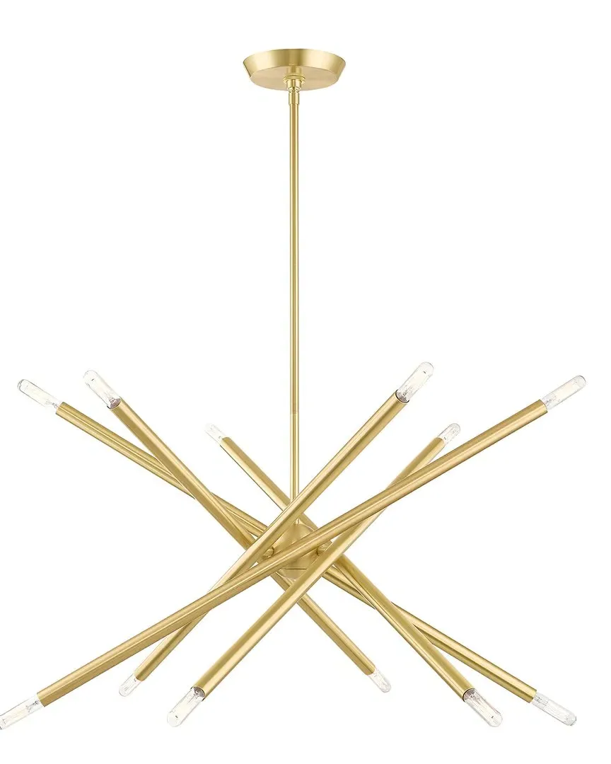 Soho 12-Light Pendant Lantern - Satin Brass, Steel